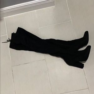 Black Thigh High Boots size 8